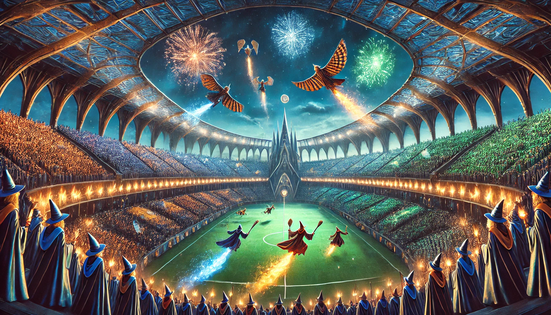 Watching Quidditch World Cup